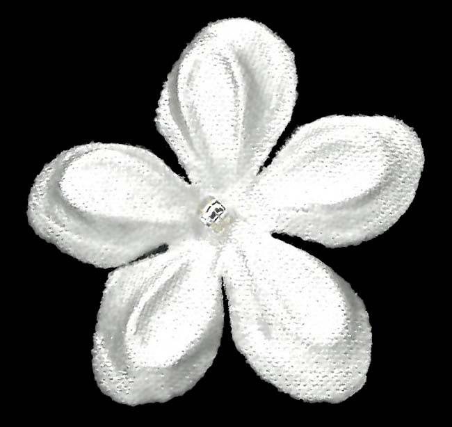 SATIN FLOWERS - IVORY